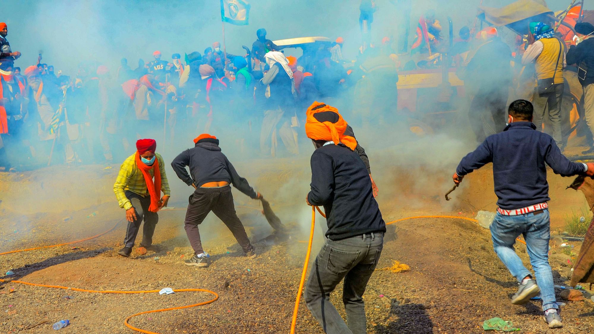 <div class="paragraphs"><p>Farmers at the Punjab-Haryana Shambhu border during their 'Dilli Chalo' march, in Patiala district.&nbsp;</p><p>(Image used for representation)</p></div>