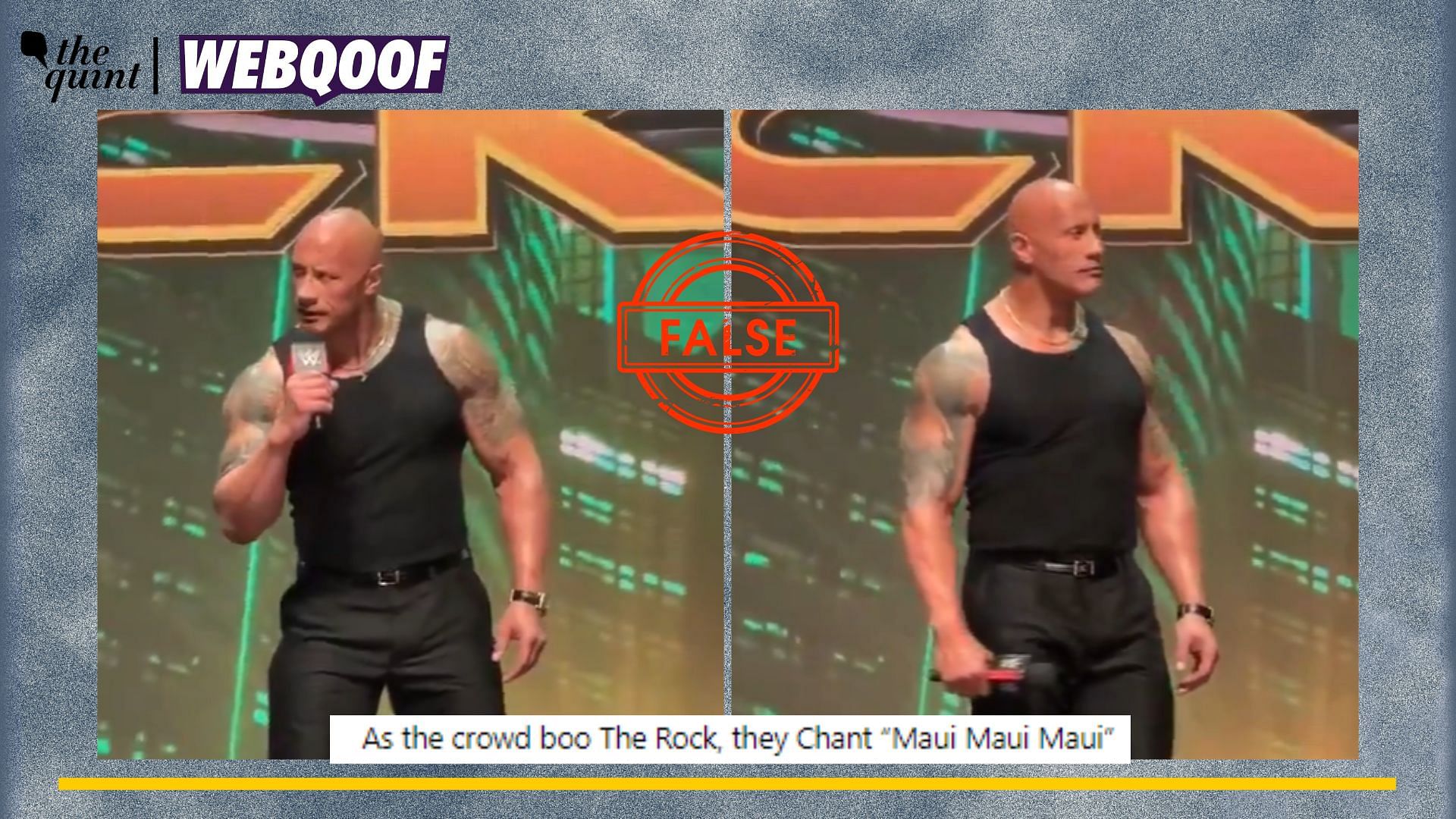 <div class="paragraphs"><p>Fact-Check |This video of Dwayne Johnson is being shared with a false claim.</p></div>