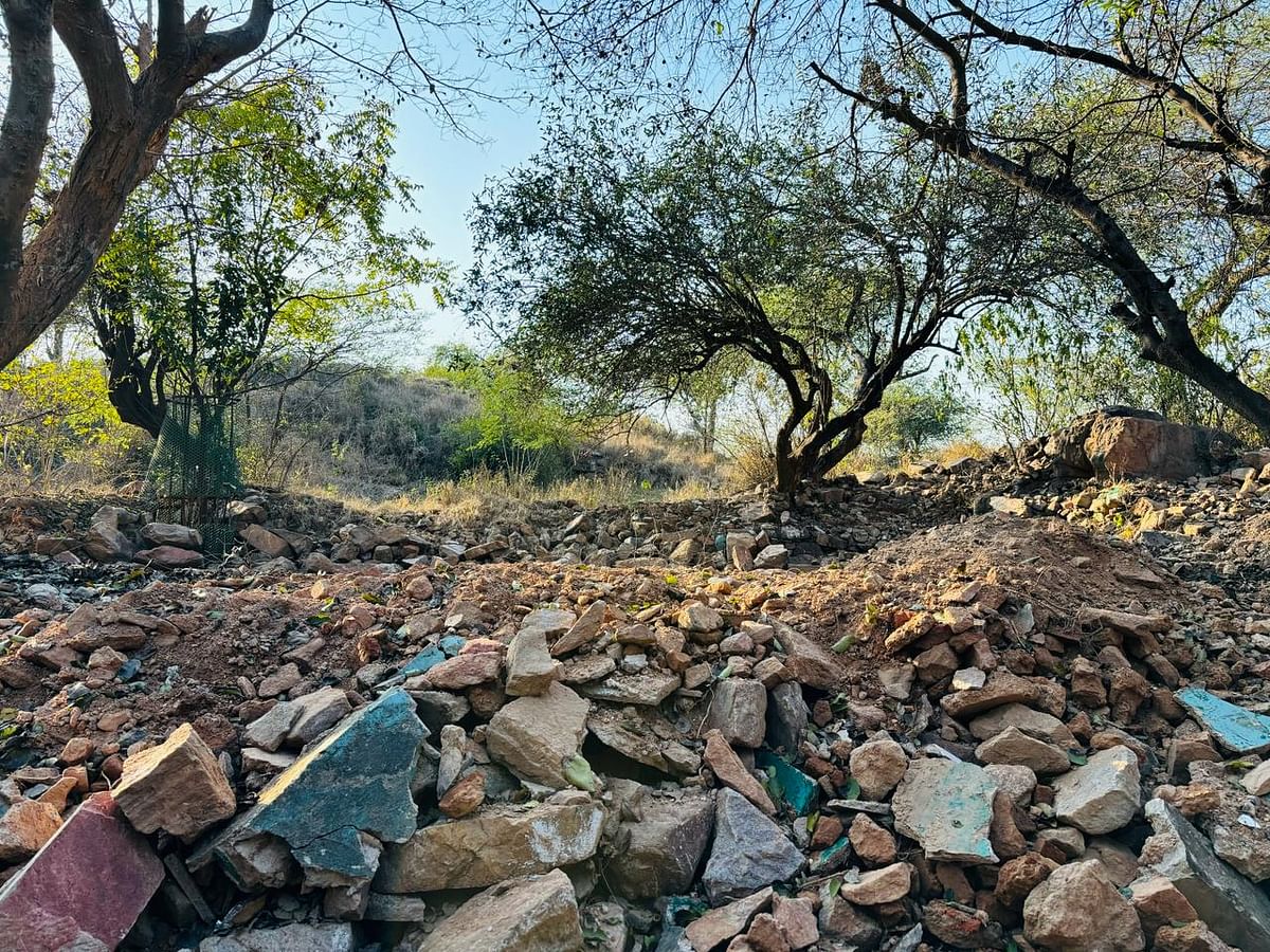 The over 1,000-year-old shrine was among the several religious structures that were demolished by the DDA last week.