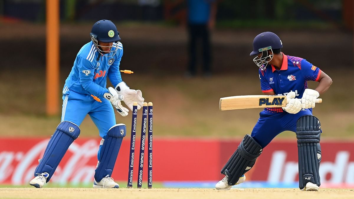 India thumped Nepal to clinch a berth in the ICC Men's U-19 World Cup semi-final.