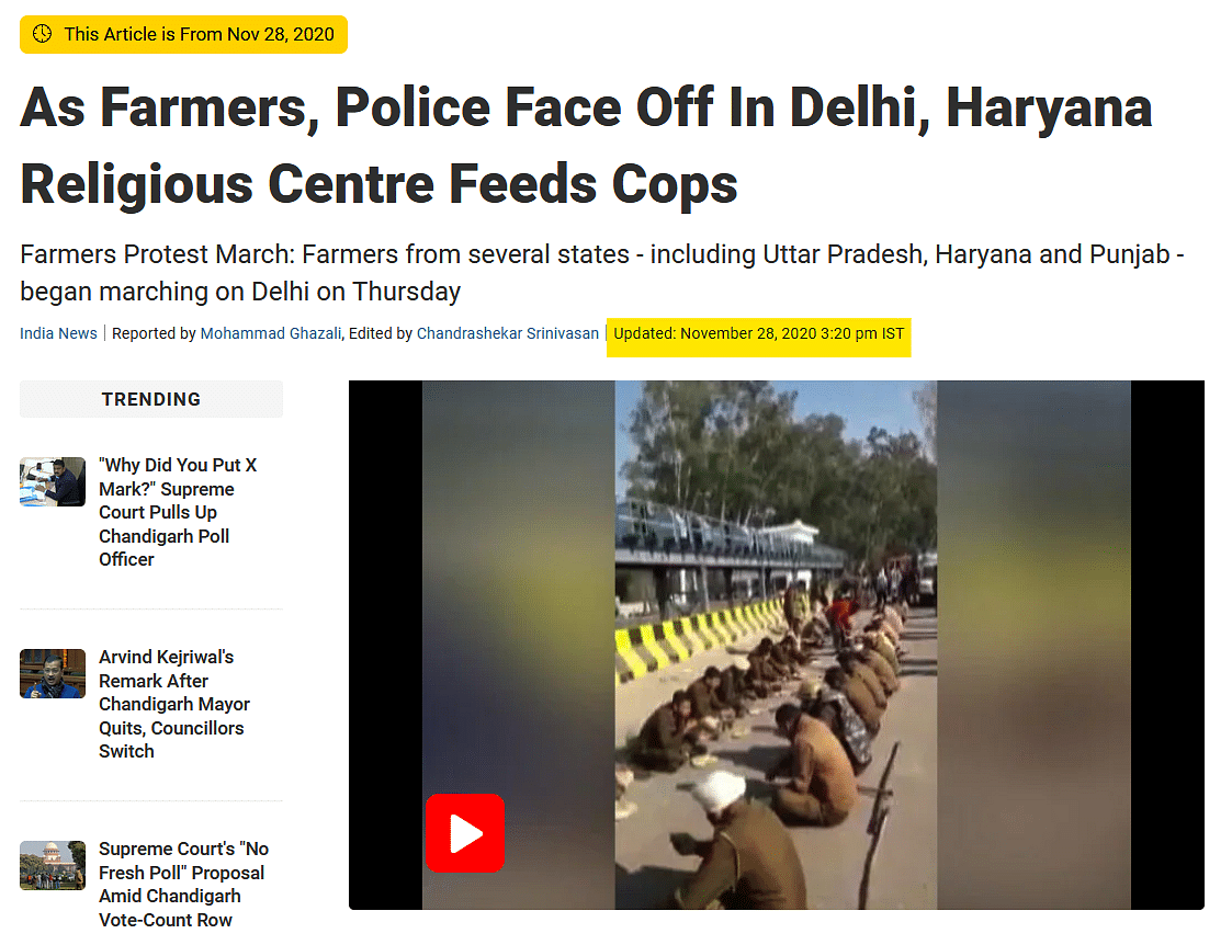 These videos are old and unrelated to the ongoing farmers' protests.