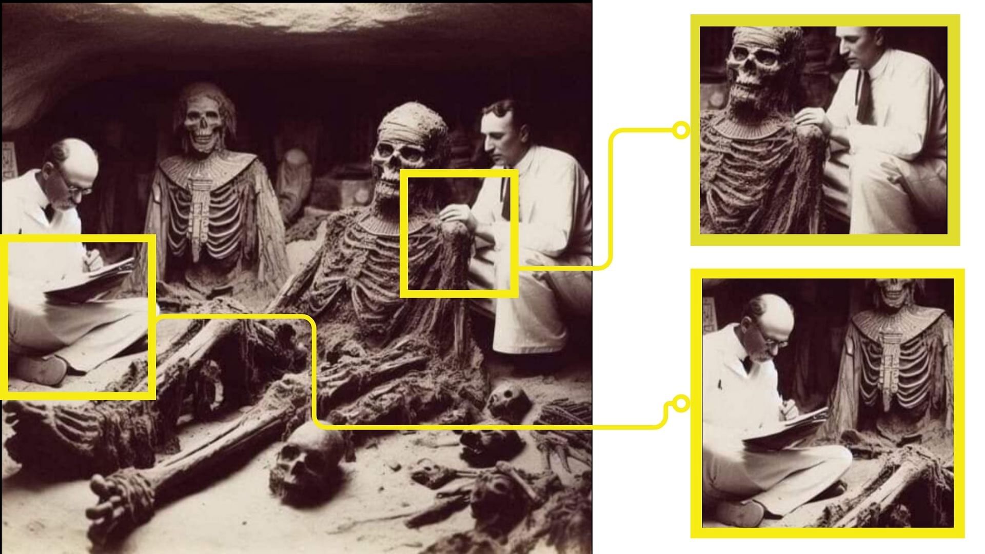 Fact-Check | AI-Generated Images Passed off as Visuals of Mummies of Giant  Egyptian Pharaohs