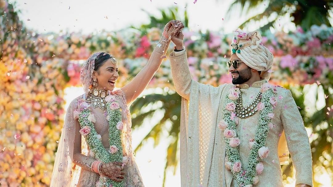 <div class="paragraphs"><p>Rakul Preet Singh and Jackky Bhagnani tied the knot on 21 February.</p></div>