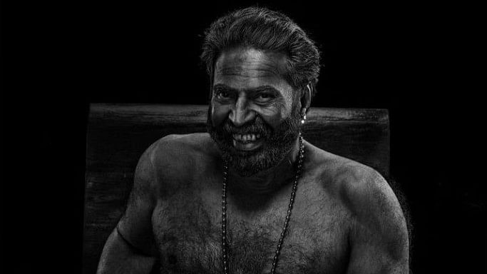 <div class="paragraphs"><p>Mammootty's first look from the film.&nbsp;Though the film is completely shot in monochrome, it dares to explore the gamut of darker colours that run riot in our subconscious mind.</p></div>