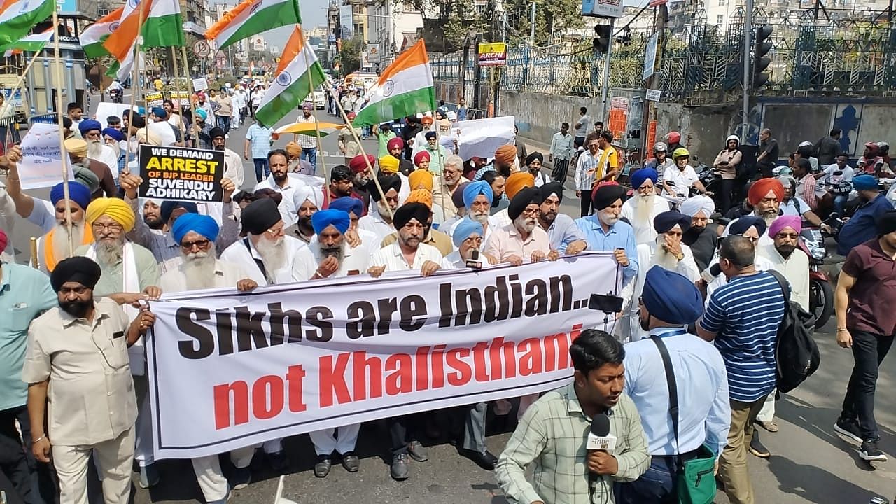<div class="paragraphs"><p>A protest march in Kolkata on Wednesday, 21 February, saw a huge number of Sikhs take to the streets.</p></div>