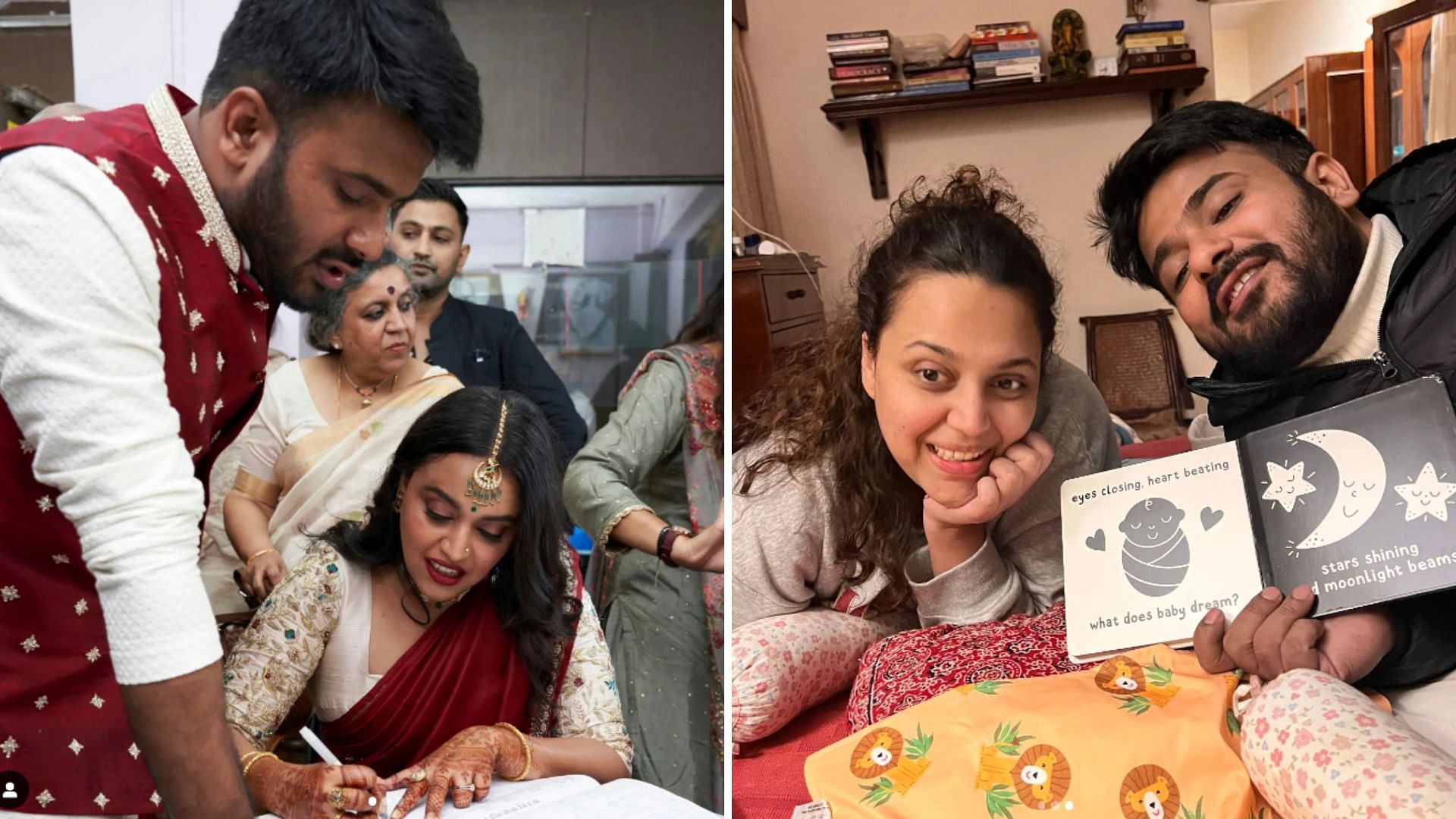 <div class="paragraphs"><p>Swara Bhasker and Fahad Ahmad celebrate their first wedding anniversary.</p></div>