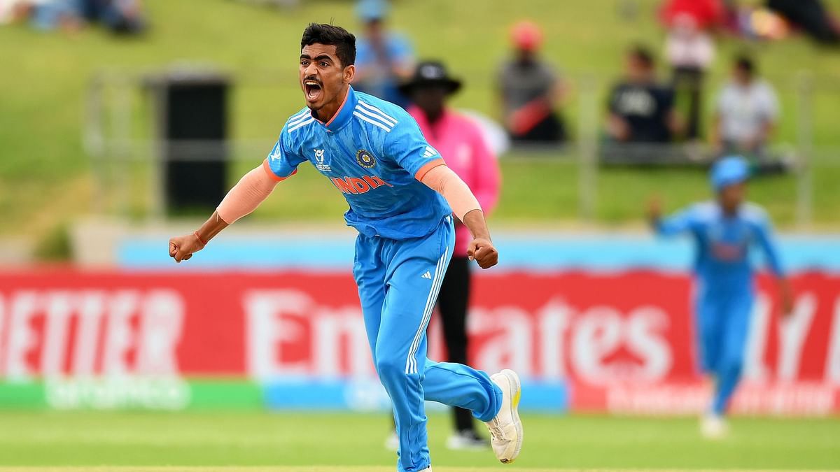 #U19WorldCup| Chasing a target of 254 runs, India were bowled out for 174.