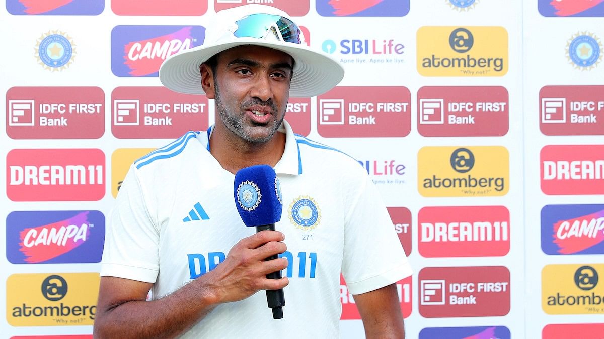 <div class="paragraphs"><p>Ravichandran Ashwin of India during the second day of the 3rd Test match between India and England held at the Niranjan Shah Stadium Rajkot on the 16th February 2024</p></div>