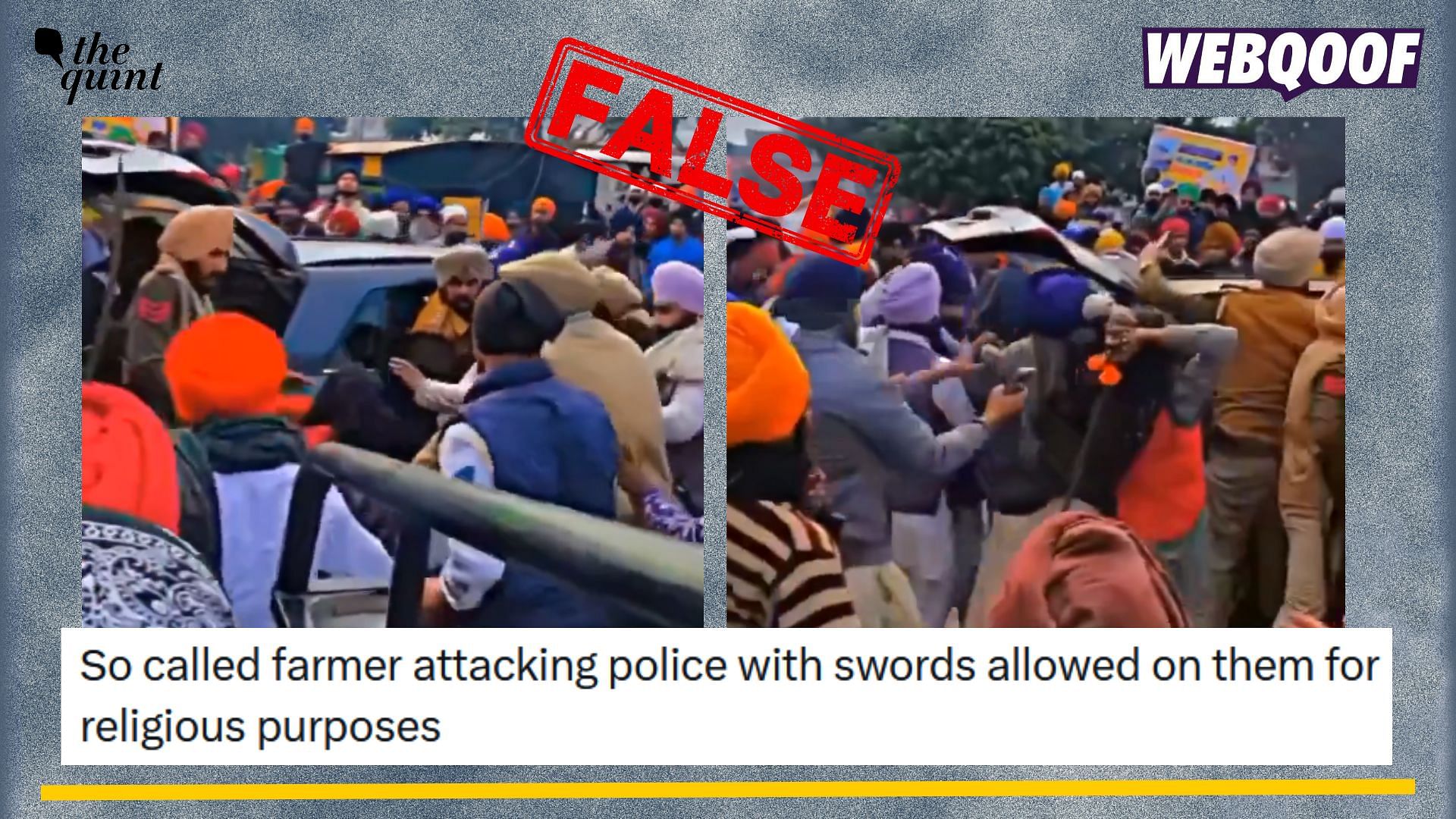 <div class="paragraphs"><p>Fact-check: An old video of a clash between people and the police in Punjab is being falsely linked to the ongoing farmers' protests.</p></div>