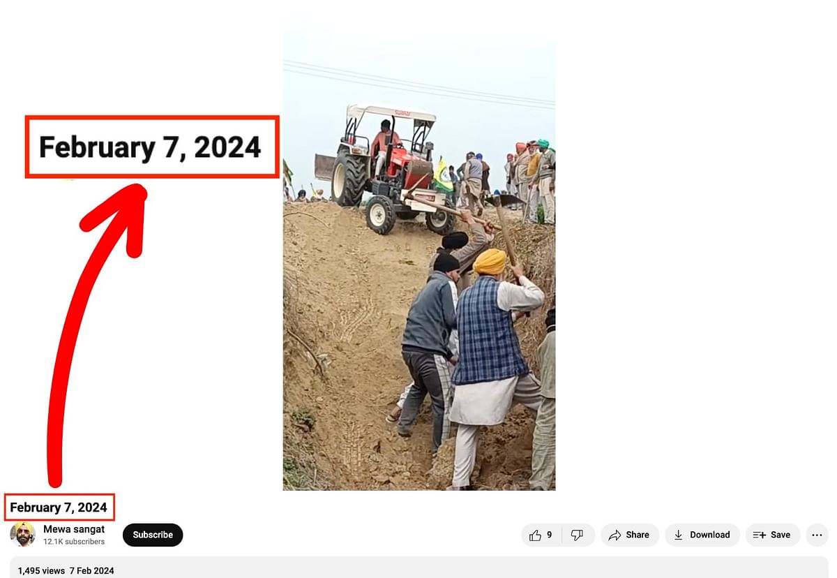 The video, which is from a town called Talwandi Sabo in Bathinda, Punjab, predates the ongoing farmers' protest.