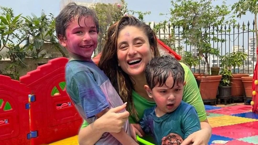 <div class="paragraphs"><p>Kareena Kapoor with her sons Taimur and Jeh.</p></div>