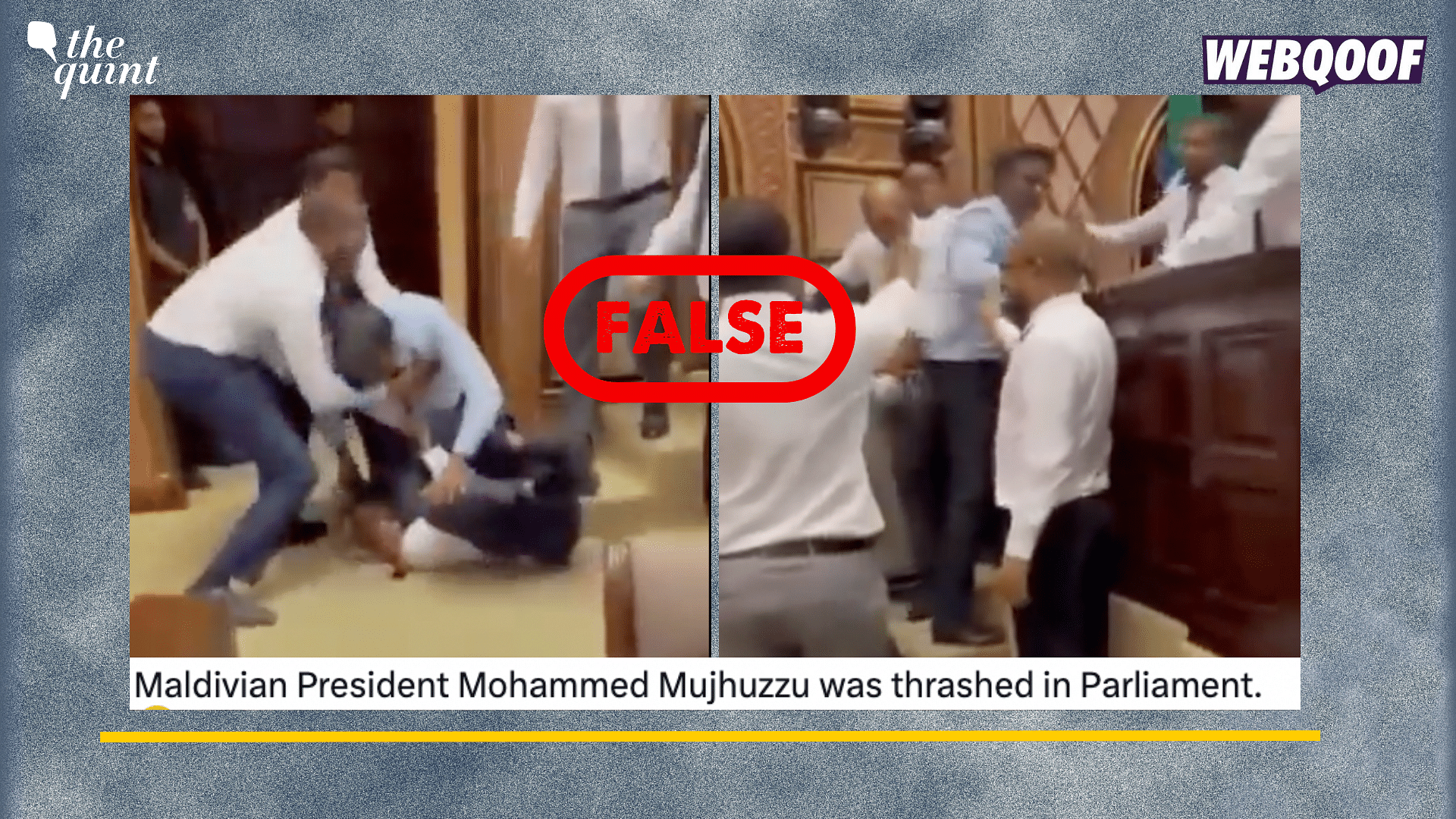 <div class="paragraphs"><p>Fact-Check:&nbsp;Maldives President Mohamed Muizzu was not attacked inside the parliament.</p></div>
