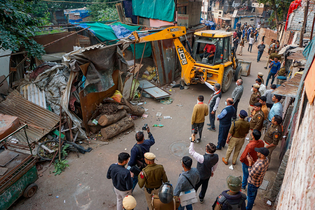 The demolition had left many daily-wage workers and domestic helps homeless even as Delhi’s biting cold approached.
