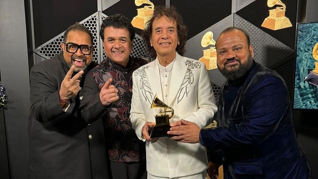 <div class="paragraphs"><p>Shankar Mahadevan and Zakir Hussain won big at the 66th Grammy Awards for their fusion band Shakti.</p></div>
