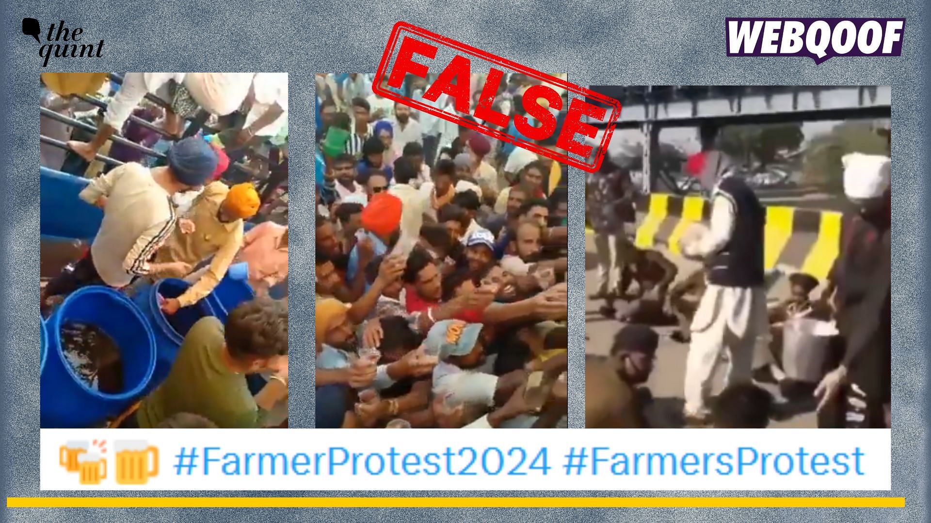 <div class="paragraphs"><p>Fact-check: Old and unrelated videos of alcohol and food being distributed is being falsely linked to farmers' protest.</p></div>