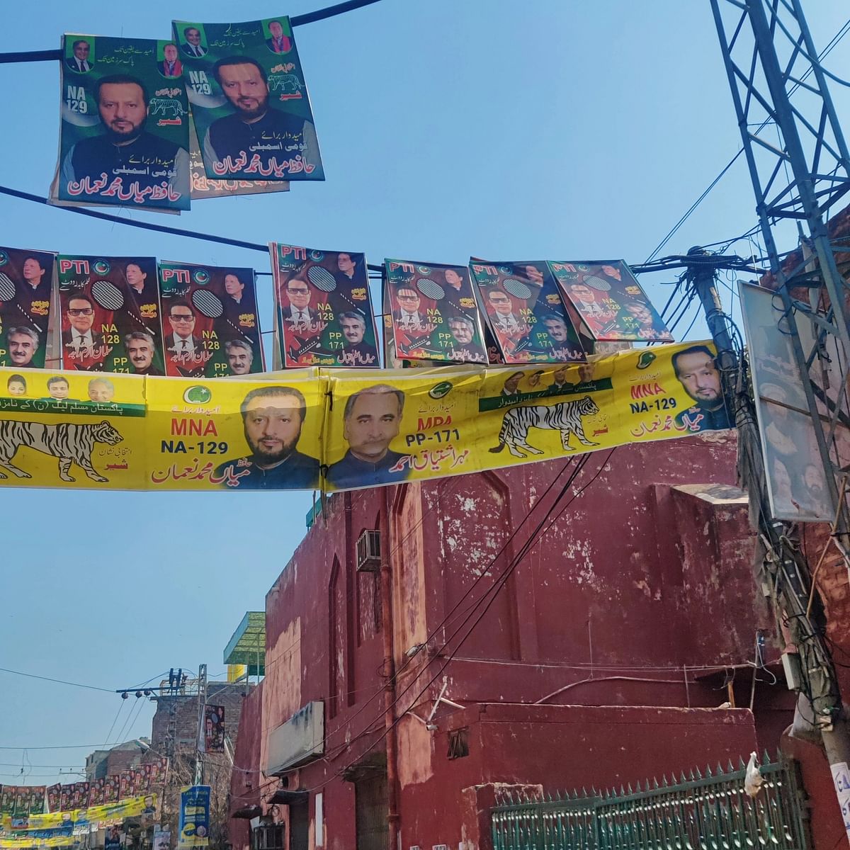 "I have personally seen PTI posters being taken down by the municipal authorities just last week," says Imran Hamid.