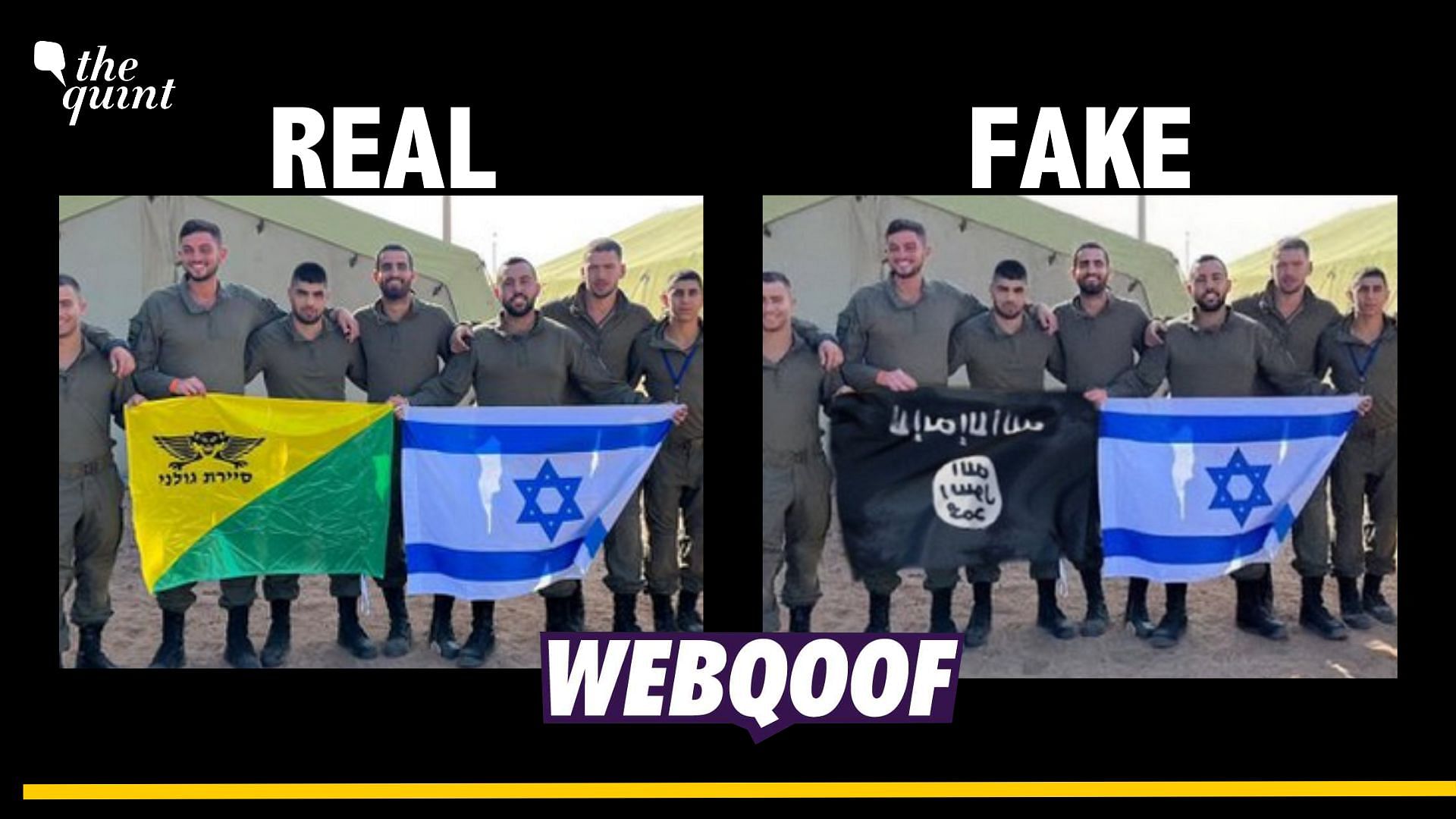 <div class="paragraphs"><p>Fact-check: An image was edited to claim that Israeli soldiers are holding the Israeli flag along with an ISIS flag.</p></div>