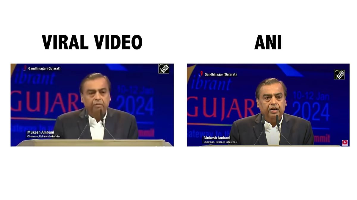This video is a deepfake. The original one is from the Vibrant Gujarat Summit held between 10 and 12 January. 