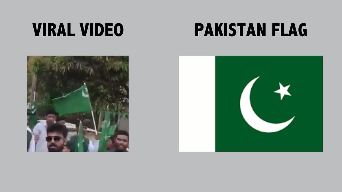 The flag is of the Indian Union Muslim League and not Pakistan. 
