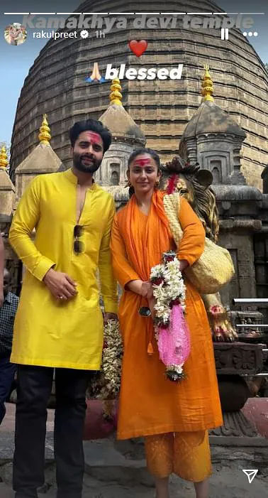 Rakul Preet Singh and Jackky Bhagnani took to Instagram to share pictures from their visit.