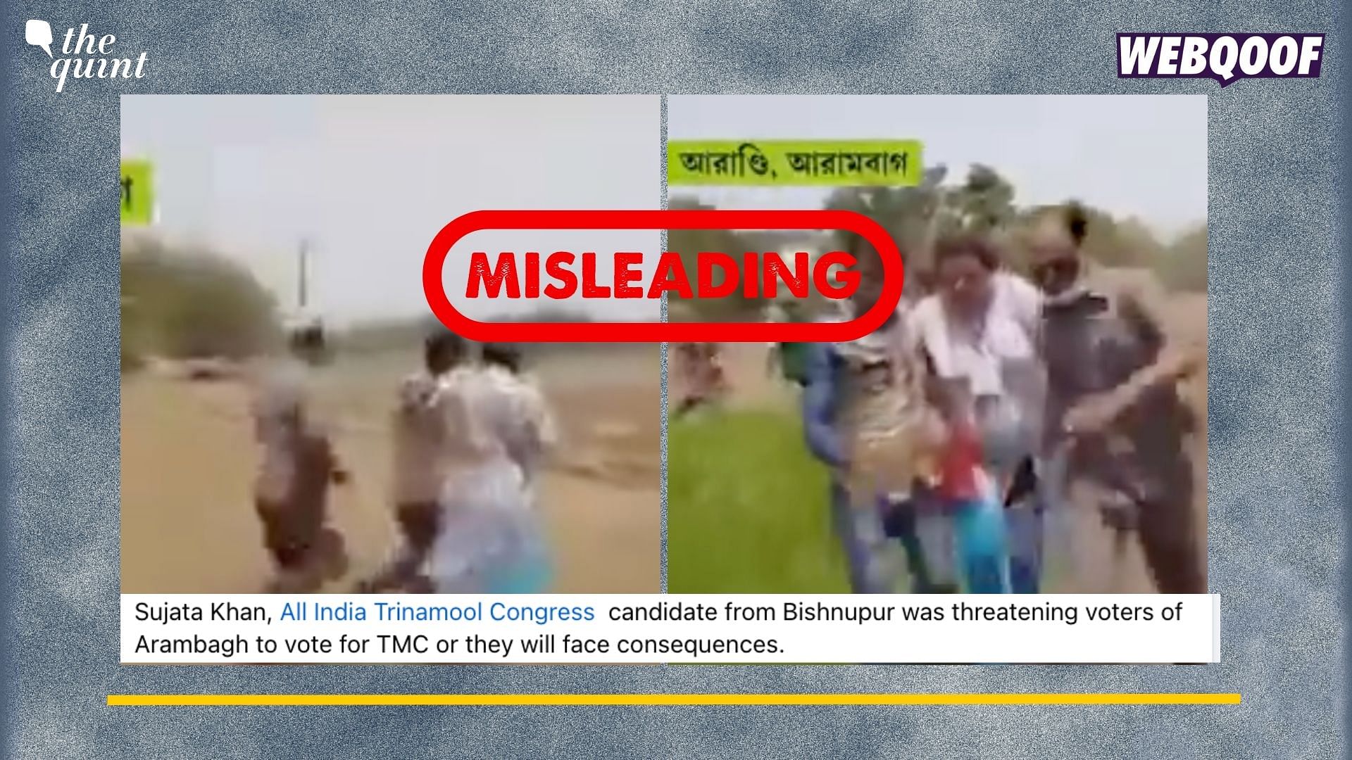 <div class="paragraphs"><p>Fact-Check: This incident took place during the West Bengal State assembly polls in 2021.&nbsp;</p></div>