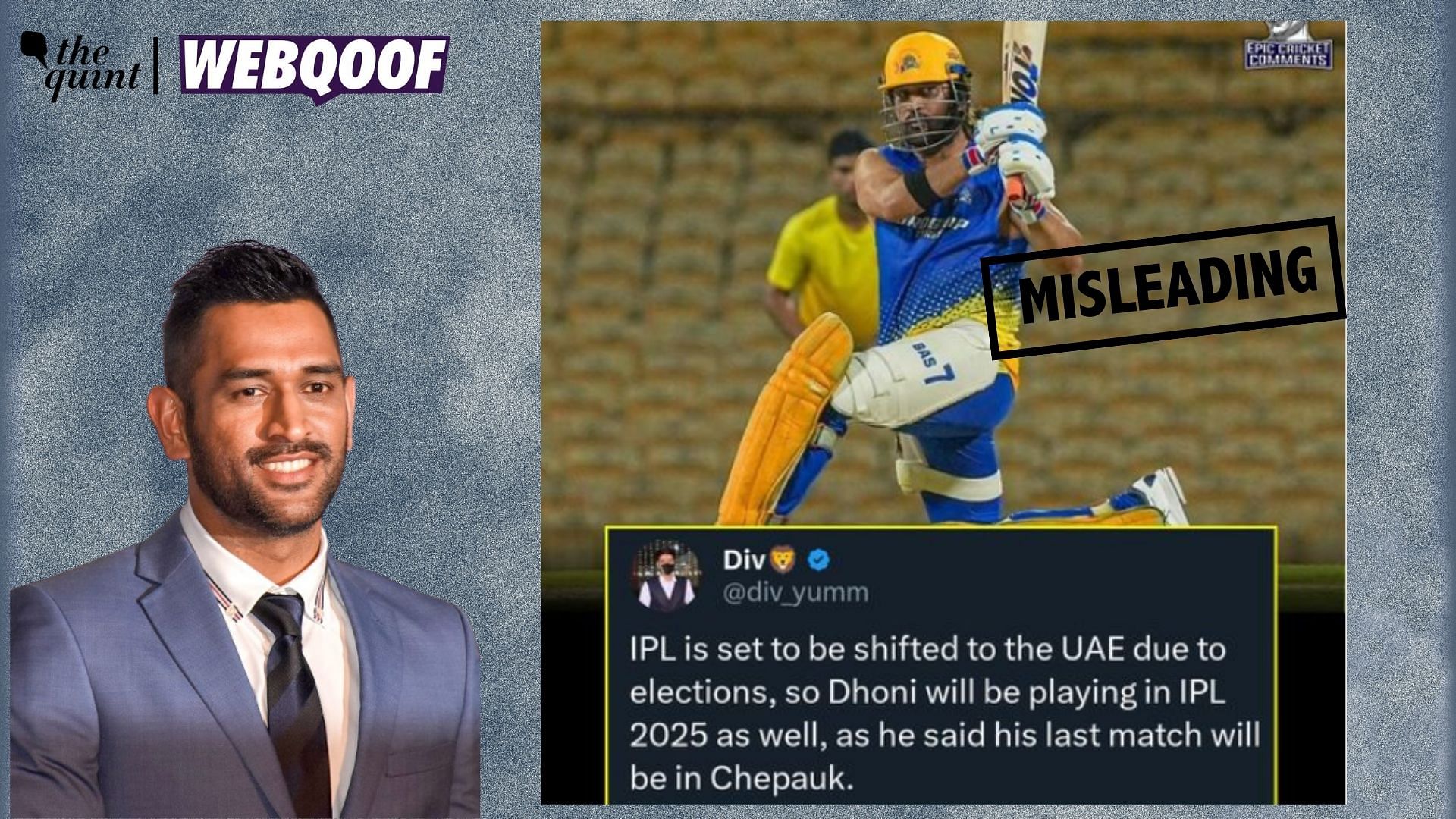 <div class="paragraphs"><p>Fact-Check | The claim of IPL's second leg being shifted to UAE is false.</p></div>