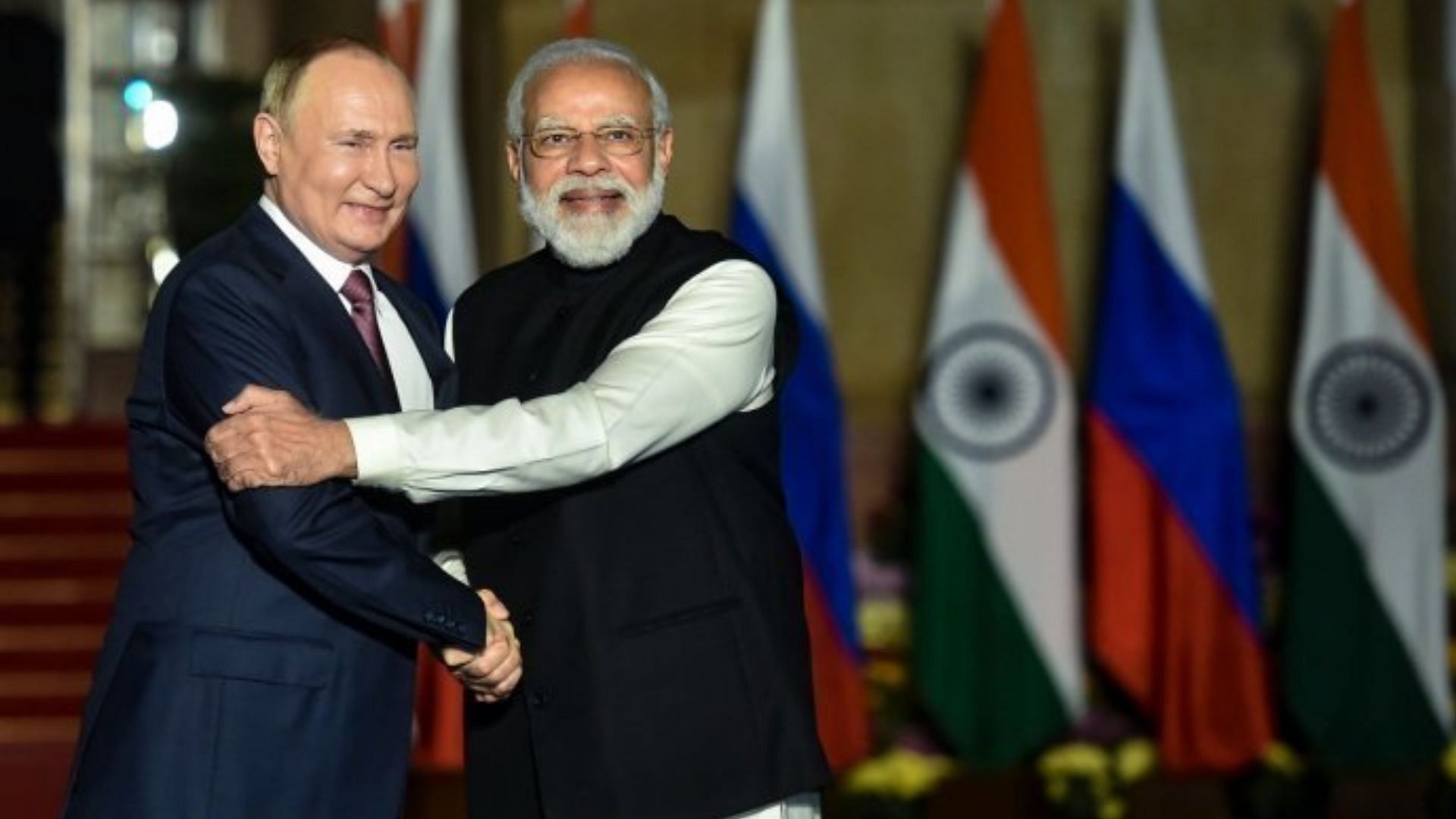<div class="paragraphs"><p>Russian President Vladimir Putin and Prime Minister Narendra Modi.</p></div>