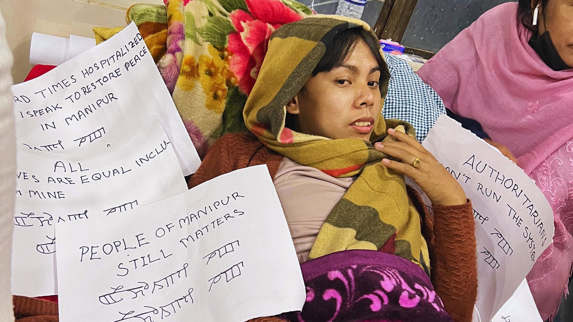 <div class="paragraphs"><p>Malem Thongam has undertaken a hunger fast to protest the violence in Manipur.&nbsp;</p></div>