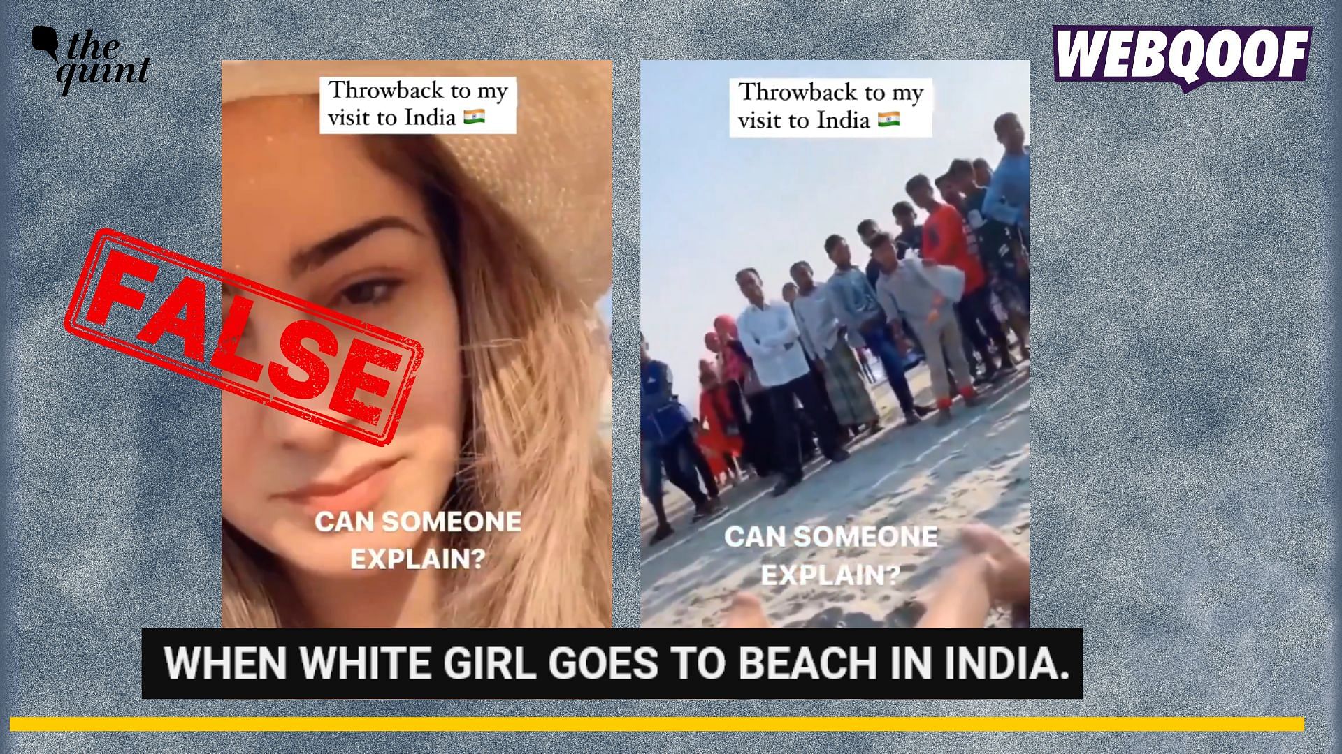 <div class="paragraphs"><p>Fact-check: An old video of a woman on a beach surrounded by several people is from Bangladesh and not India, as claimed. </p></div>