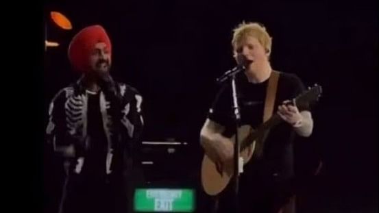 <div class="paragraphs"><p>Ed Sheeran Performs With Diljit Dosanjh at his Recent Concert in Mumbai</p></div>