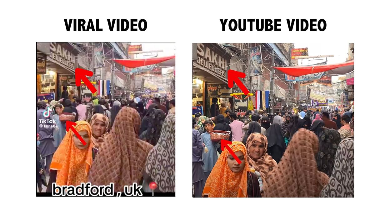This video is from a market in Hyderabad, Pakistan and dates back to 2022. 