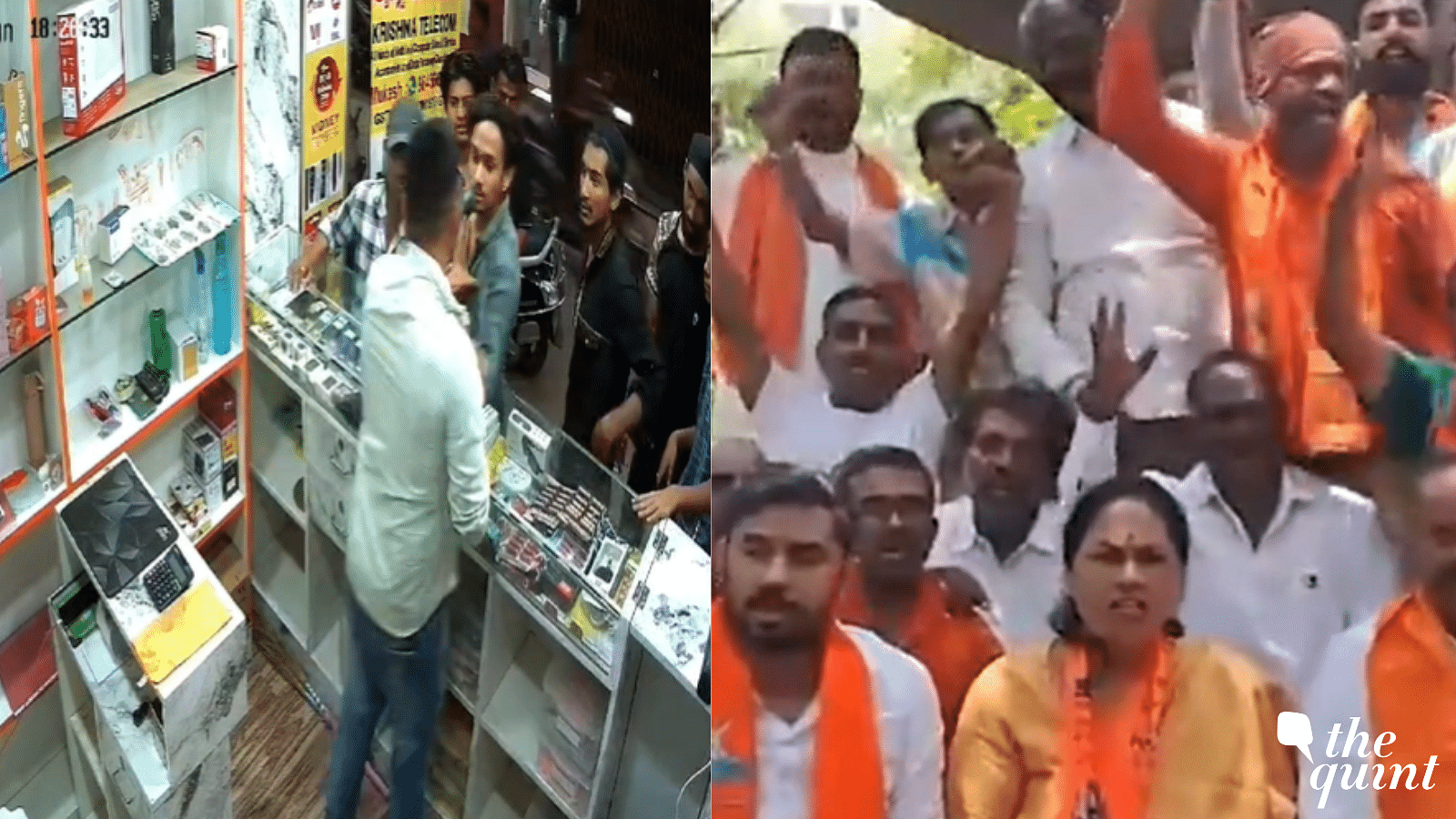 <div class="paragraphs"><p>A protest by Bharatiya Janata Party (BJP) leaders and Hindutva activists erupted in Karnataka's Bengaluru on Tuesday, 19 March, two days after a group of men allegedly assaulted a shopkeeper in the Siddanna Layout area of the city.</p></div>