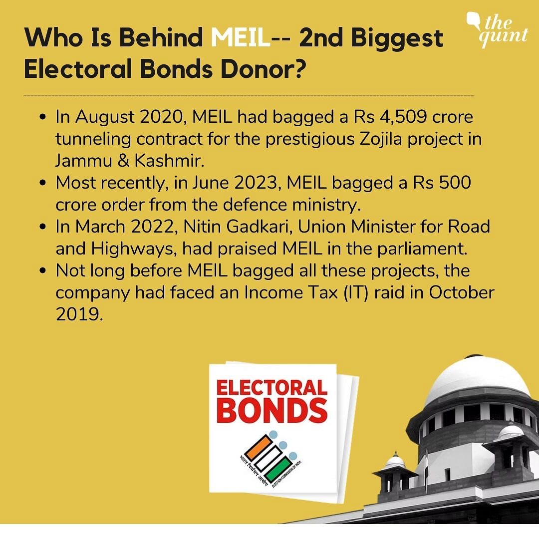 Megha Ltd was praised by Roadways Minister Nitin Gadkari in the parliament in 2022. Earlier, it was raided by IT.