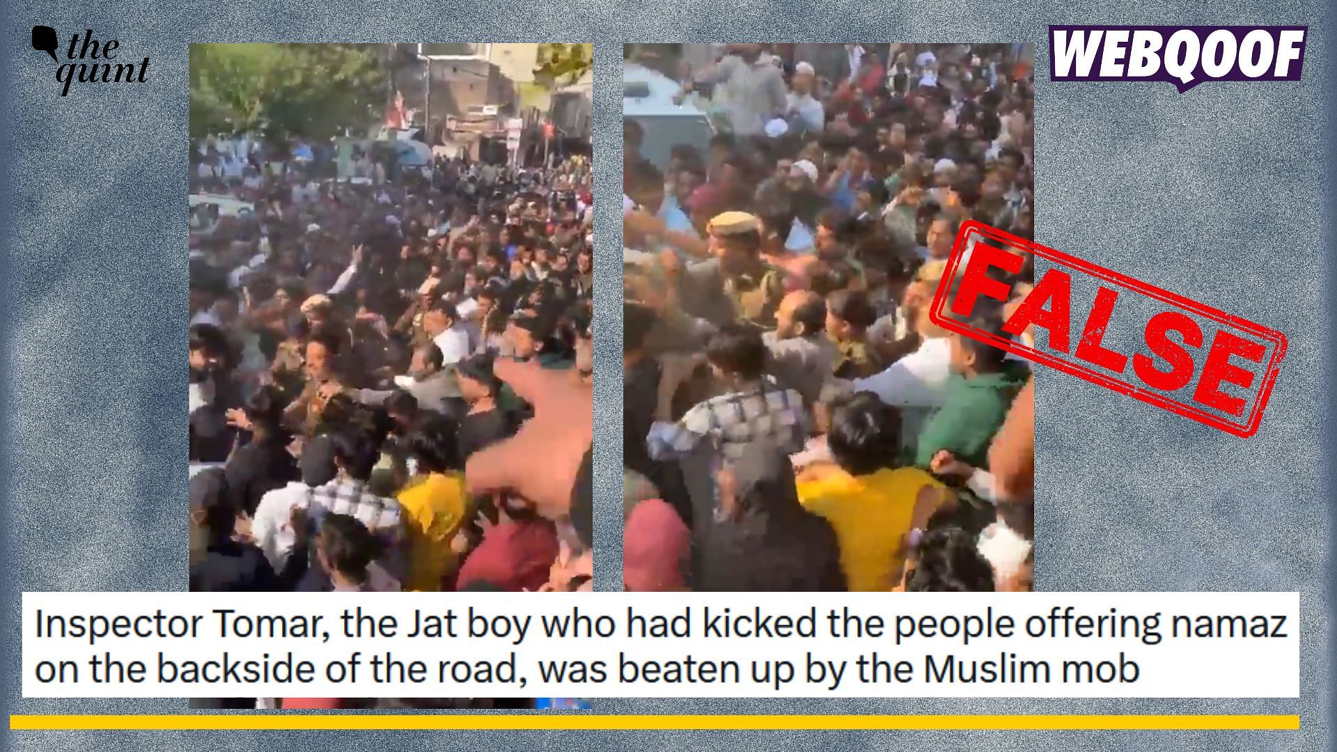 <div class="paragraphs"><p>Fact-check: A false claim about police being thrashed by Muslim mob is surfacing on social media. </p></div>