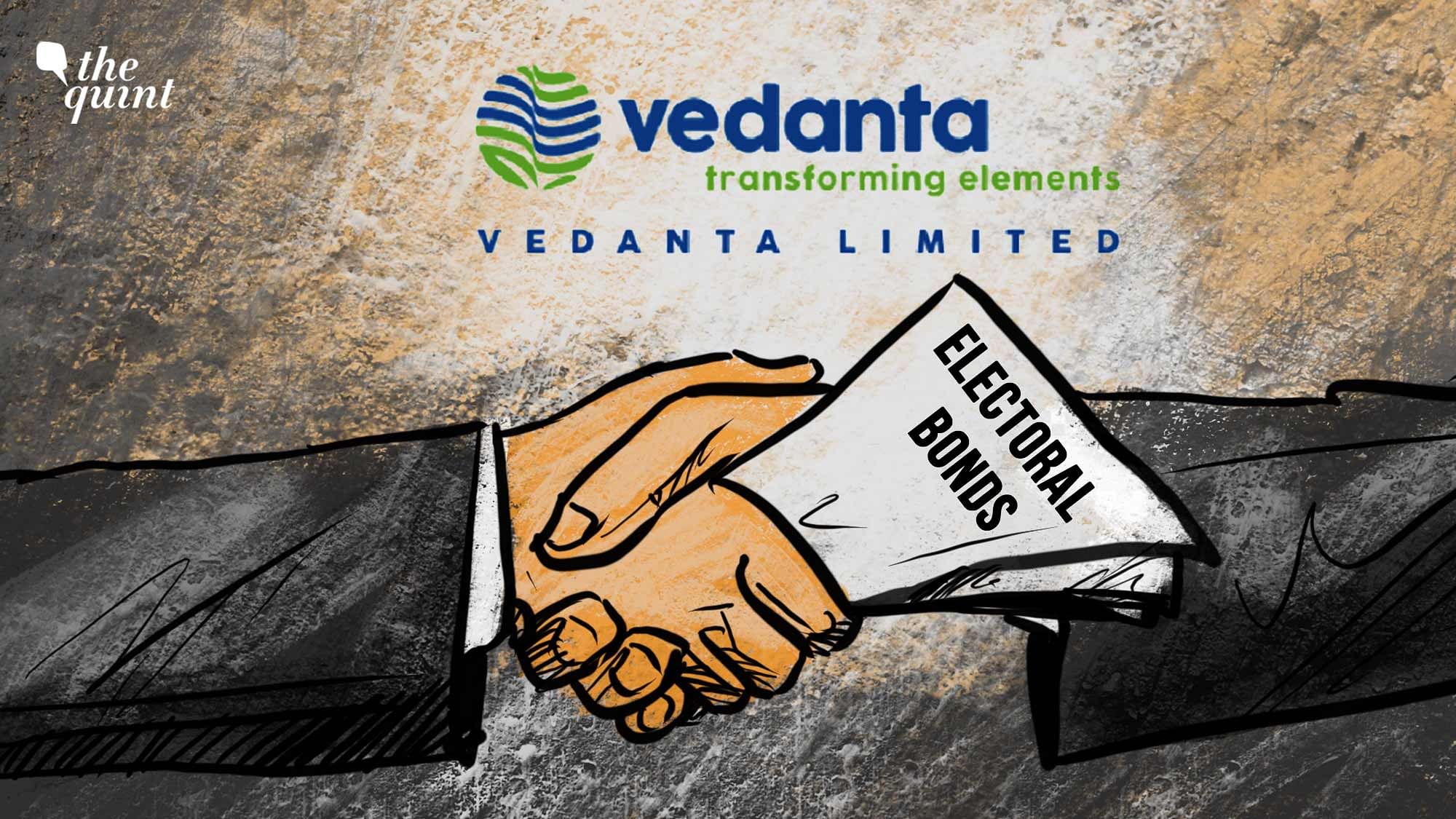 <div class="paragraphs"><p>Mining and energy giant, Vedanta, donated a total of Rs 400.4 crore in electoral bonds.</p></div>