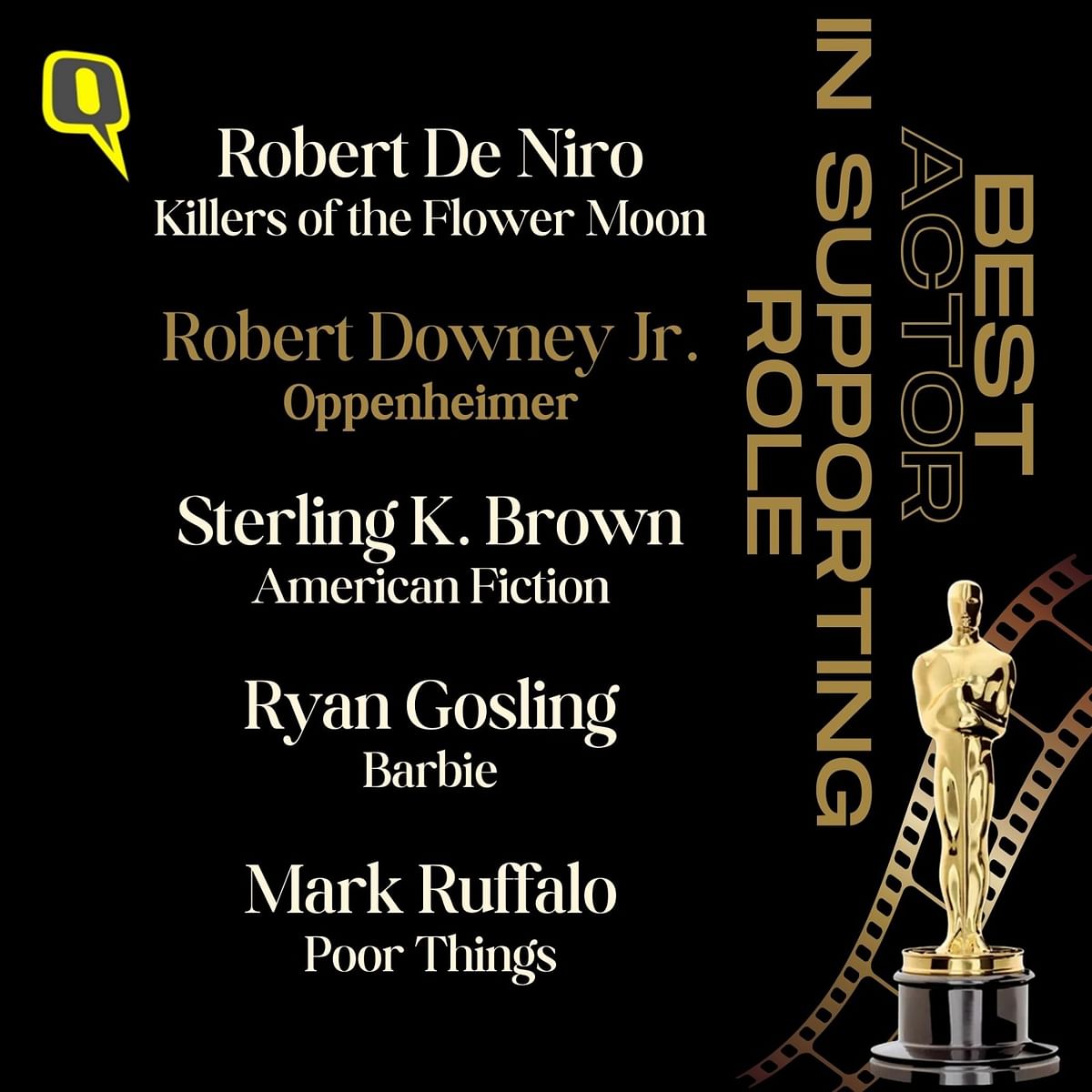 Cillian Murphy, Nolan and Robert Downey Jr won their first Oscars for Oppenheimer. 