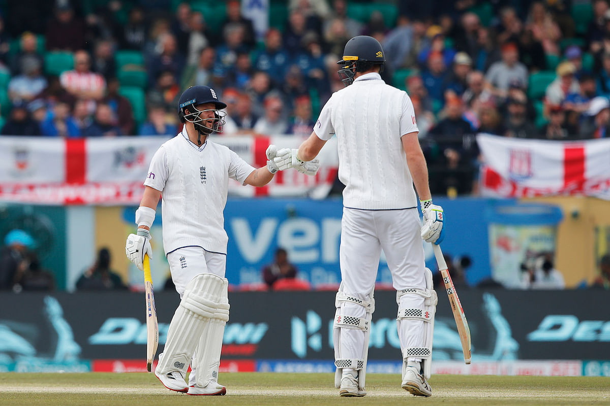 #IndvsEng | After bundling out the visitors for 218 runs, team India trail England by 83 runs with a score of 135/1.