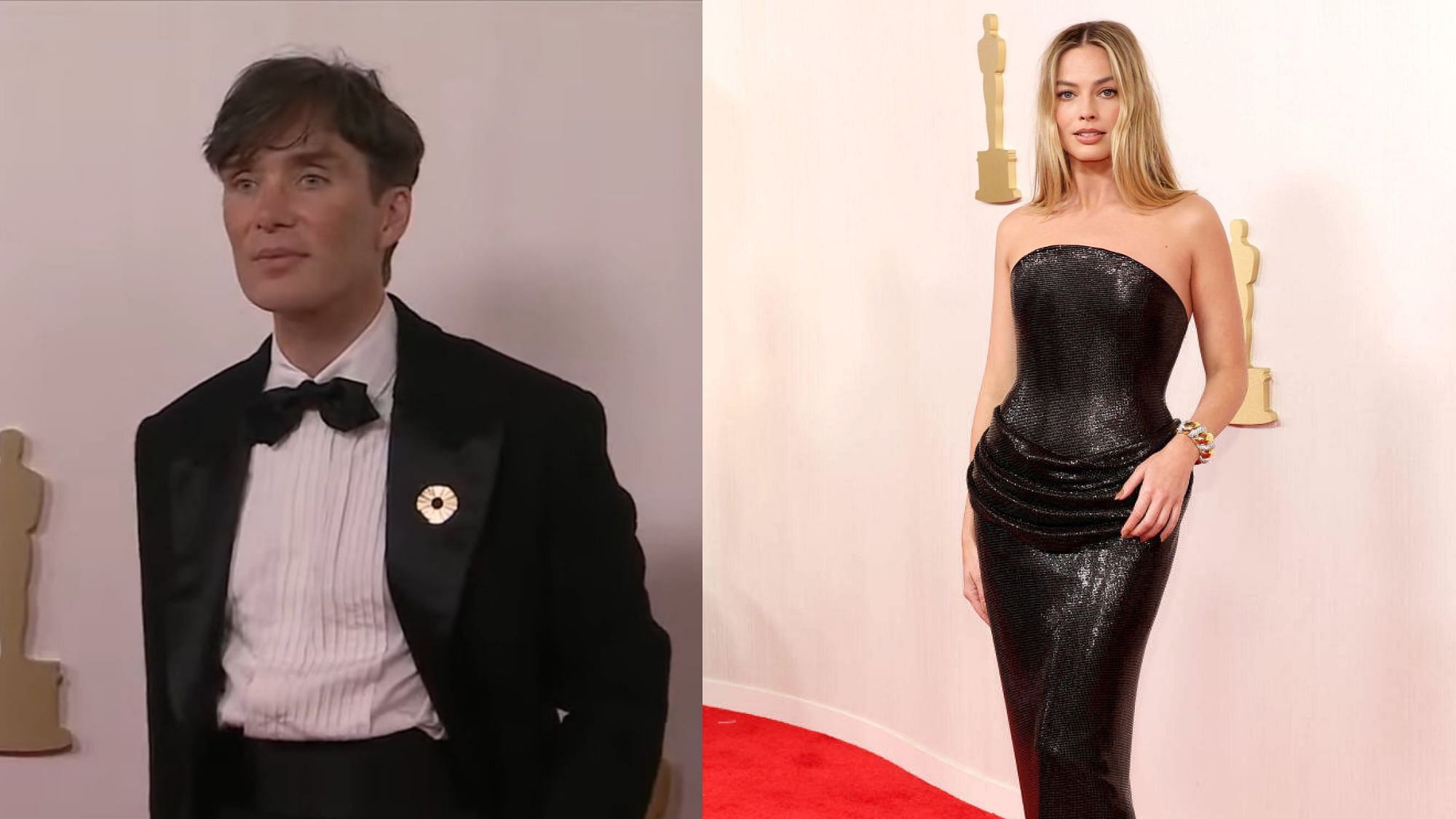 <div class="paragraphs"><p>Cillian Murphy and Margot Robbie at the Oscars.</p></div>