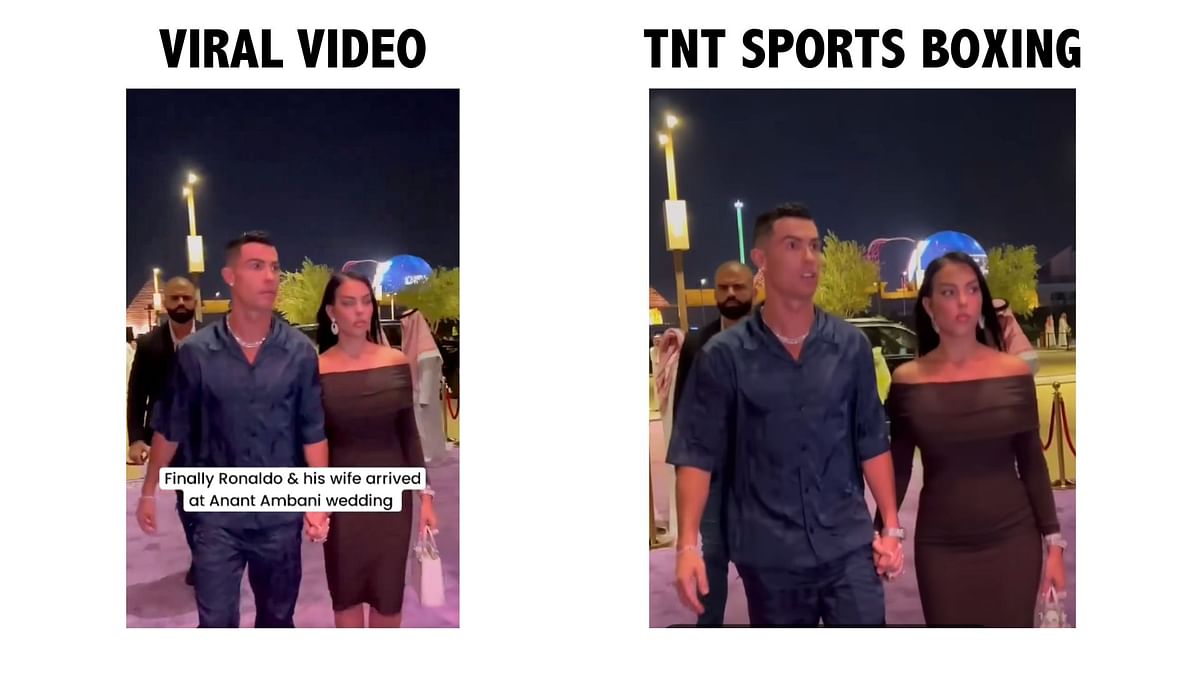 Old videos of Anushka-Virat and footballer Ronaldo were shared to claim they attended the festivities.