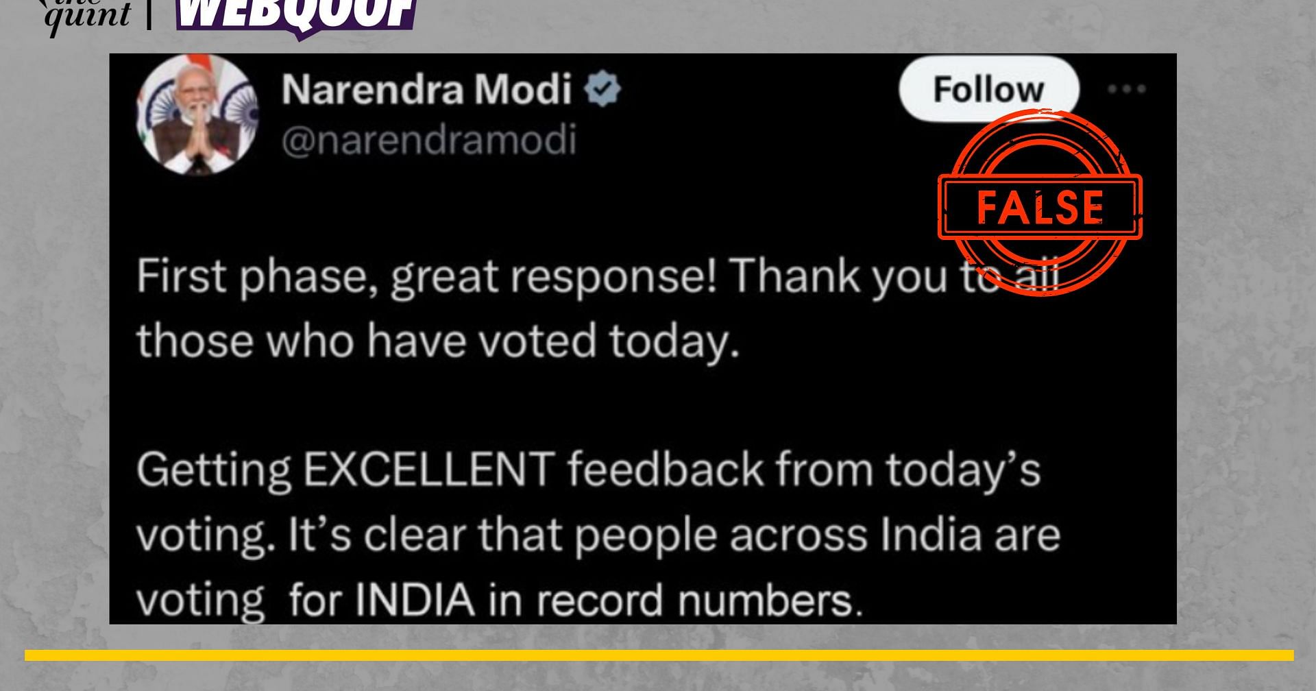 Fact-Check: Edited Screenshot of PM Modi's X Post Goes Viral to Mock Him