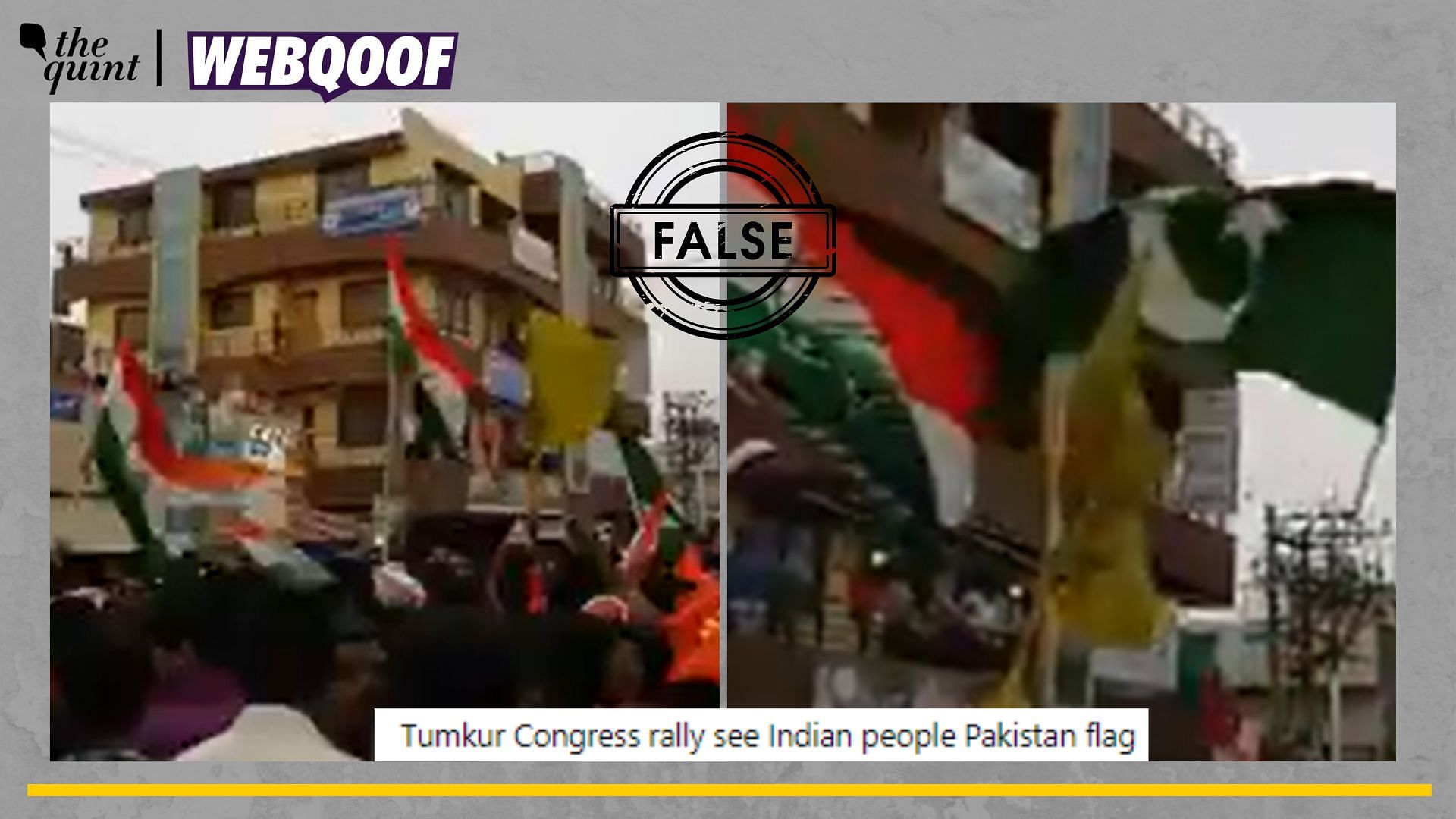 Does This Clip Show People Recently Raising Pakistan's Flags in Karnataka? No!