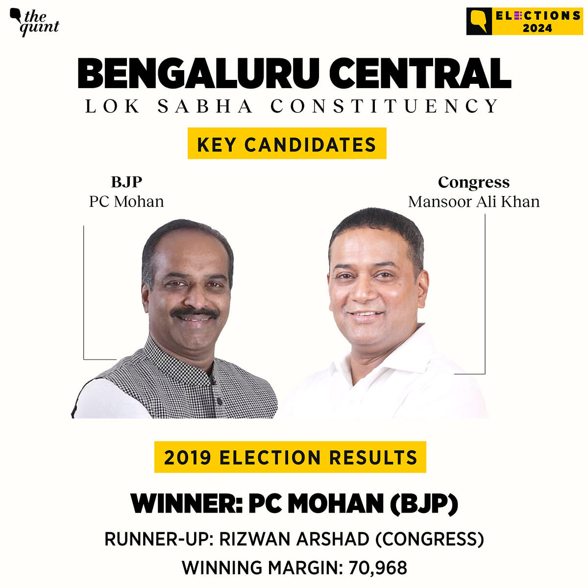 For nearly two decades, the BJP has dominated three of the four Lok Sabha seats across Bengaluru.