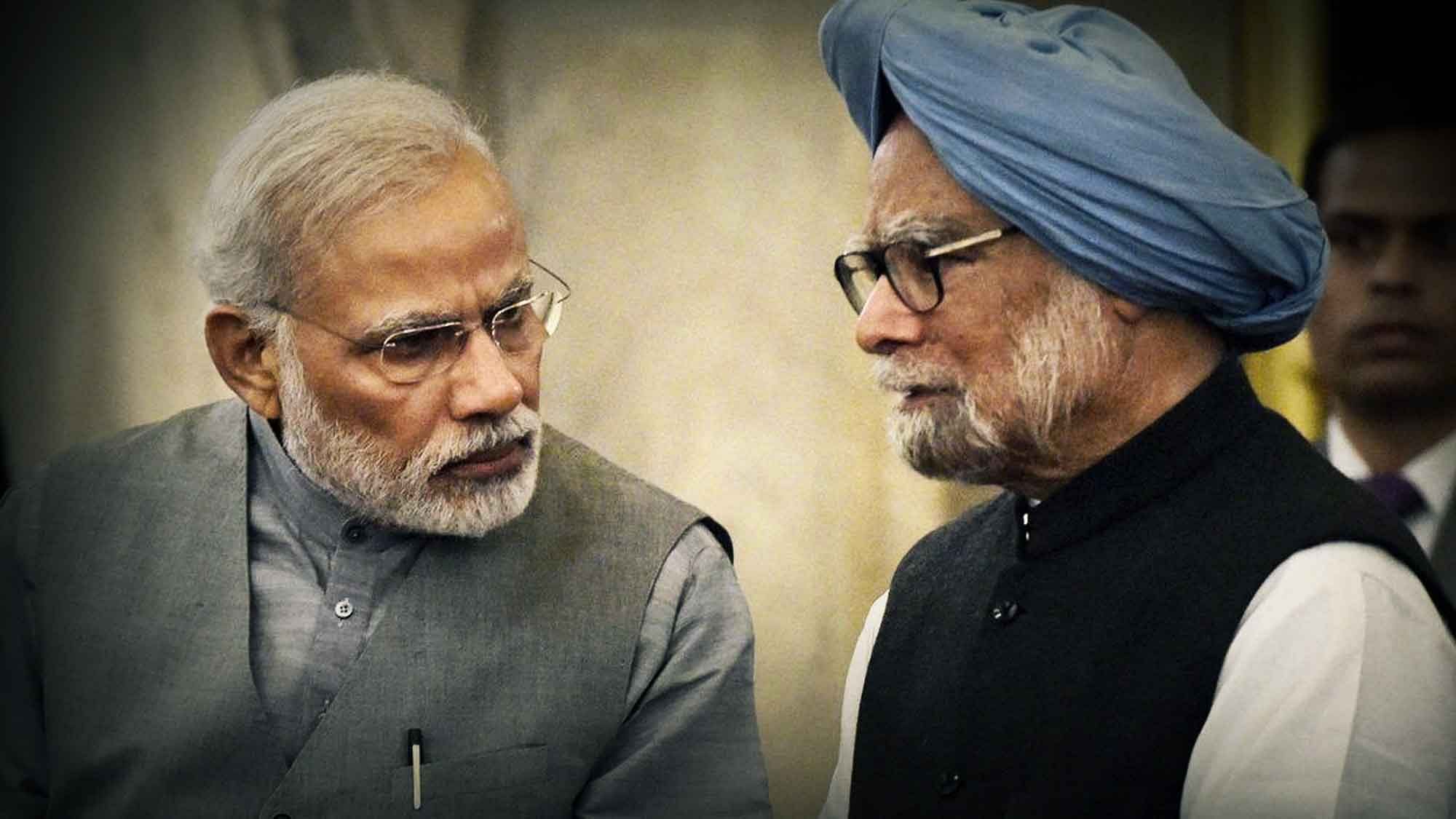 <div class="paragraphs"><p>Narendra Modi and Manmohan Singh.</p></div>