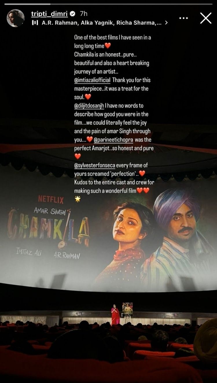 Imtiaz Ali's 'Amar Singh Chamkila' is currently streaming on Netflix. 