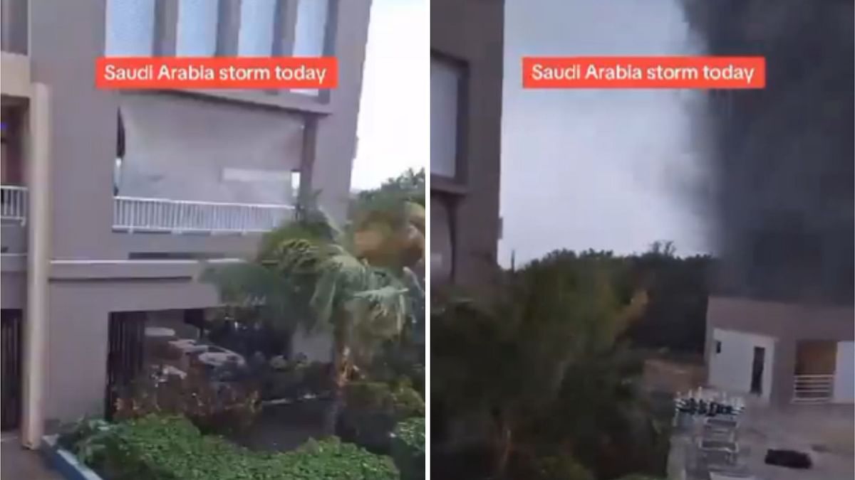 Most of the visuals seen in the viral video are old and unrelated to the recent situation in Saudi Arabia.
