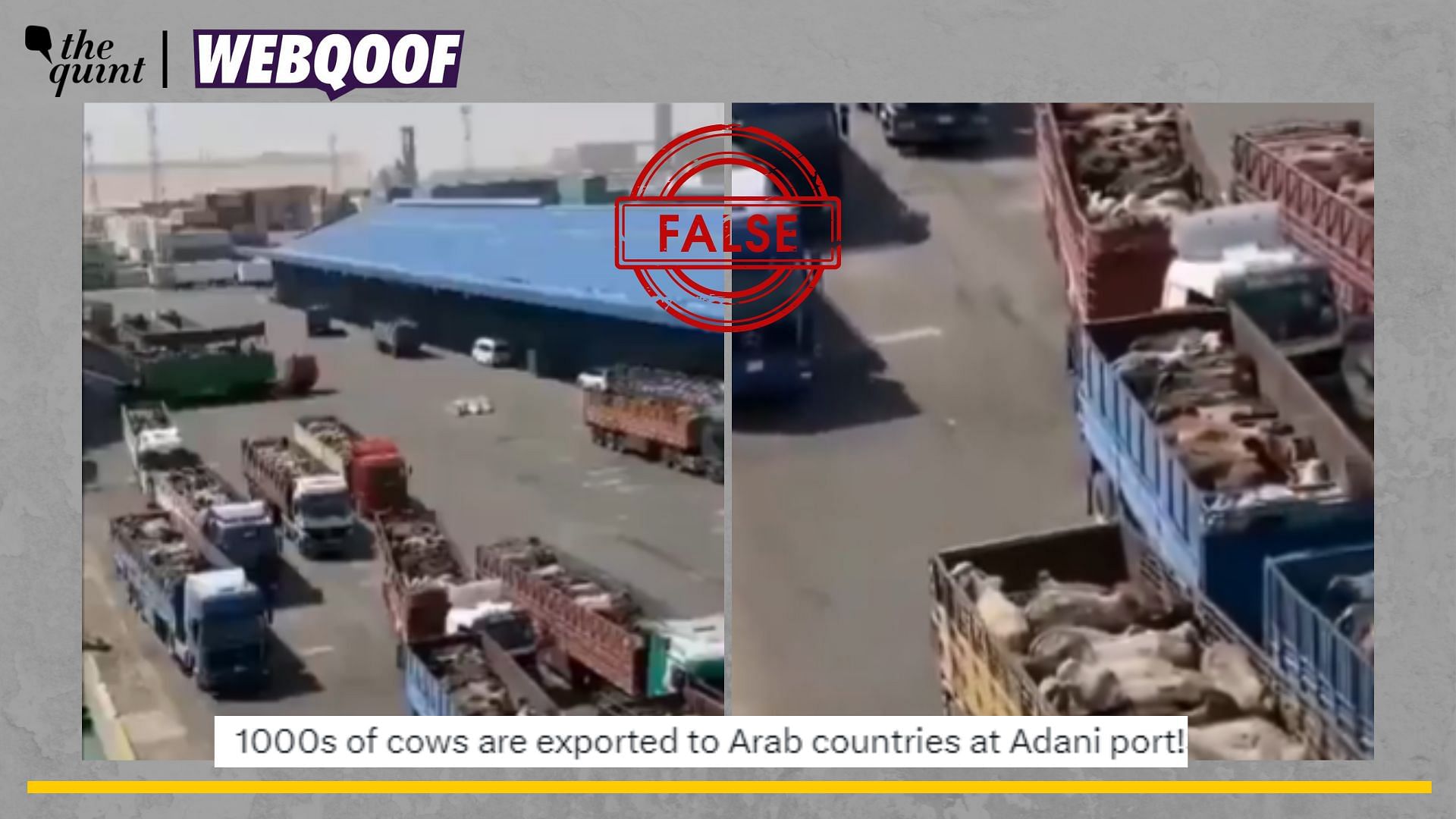 <div class="paragraphs"><p>Fact-Check | The video is not from Adani port and is being shared with a misleading claim.</p></div>