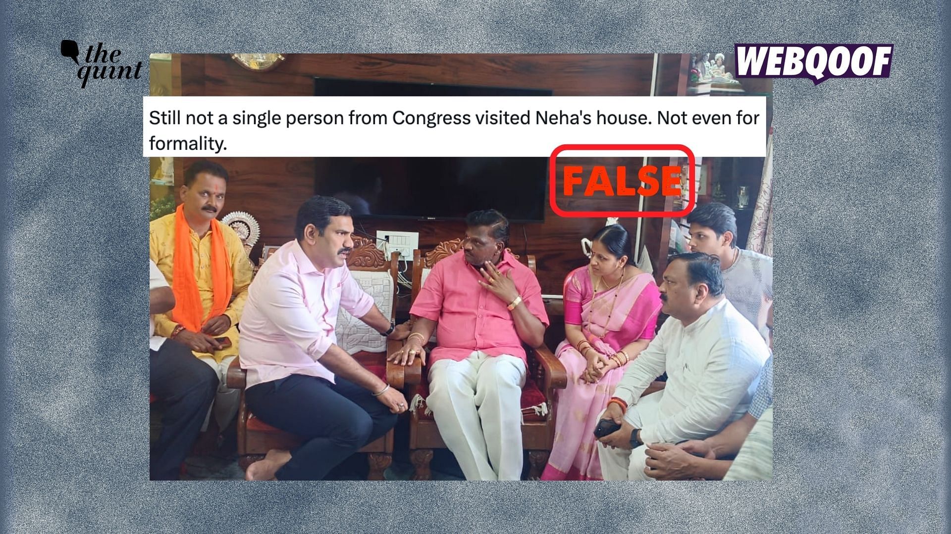 Did No Congress Leaders Meet Neha Hiremath’s Family in Karnataka? Claim Is False