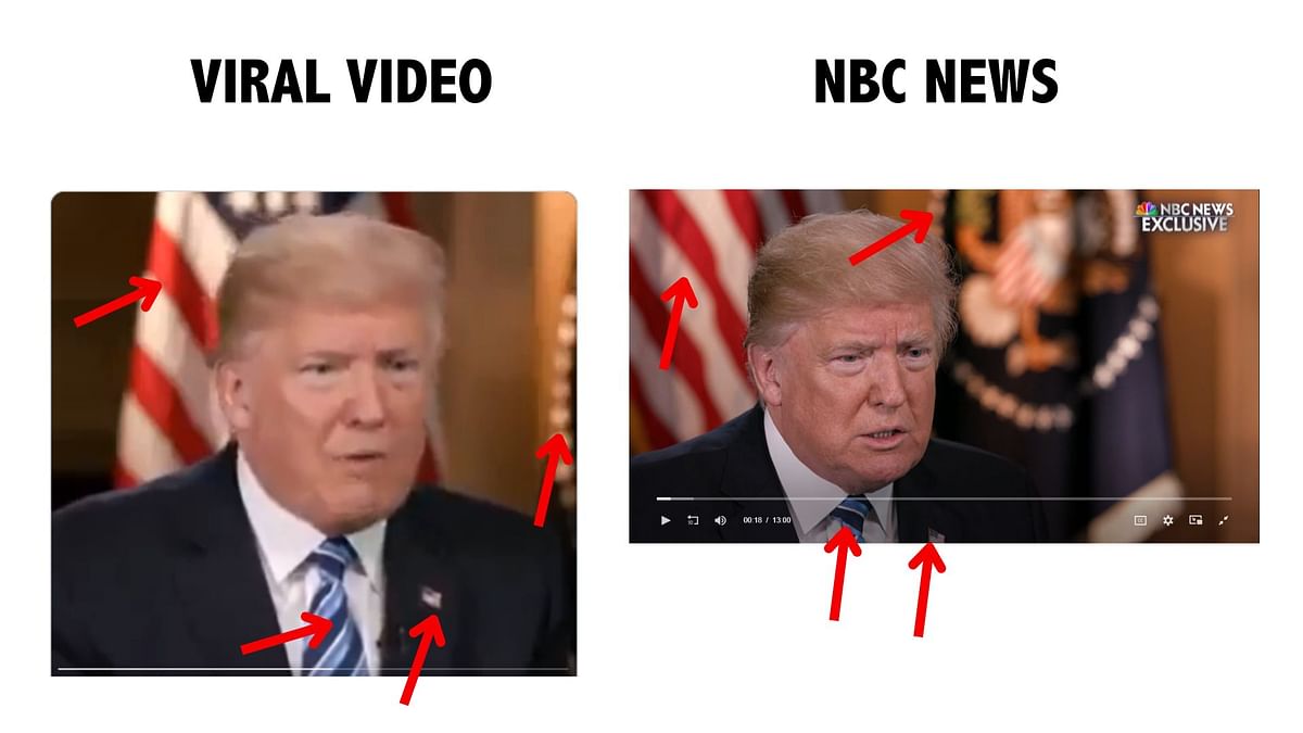 The original video is from an NBC interview from 2017.