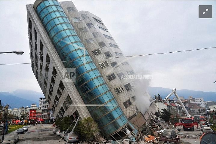 This image is from the 2018 earthquake that hit Hualien in South Taiwan. 