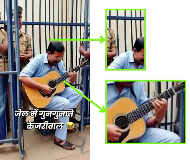 जिन छवियों और ऑडियो में दिल्ली के मुख्यमंत्री अरविंद केजरीवाल को जेल में गाते हुए दिखाने का दावा किया गया है, वे AI-जनित दृश्य हैं।
